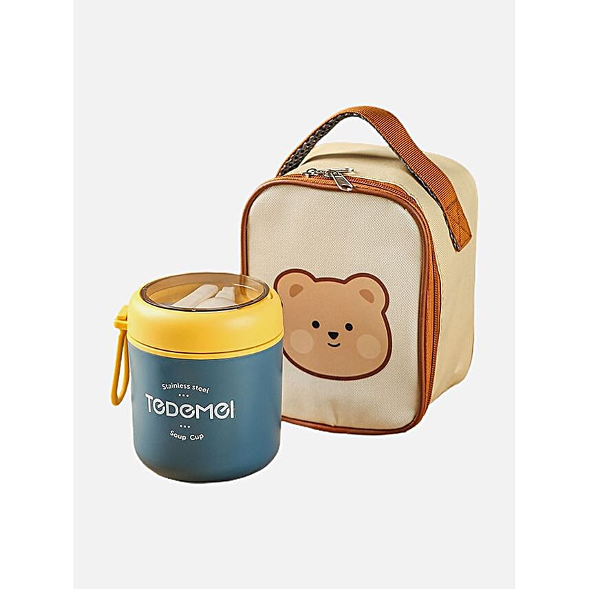 Cute Bear Lunch Box With Cover