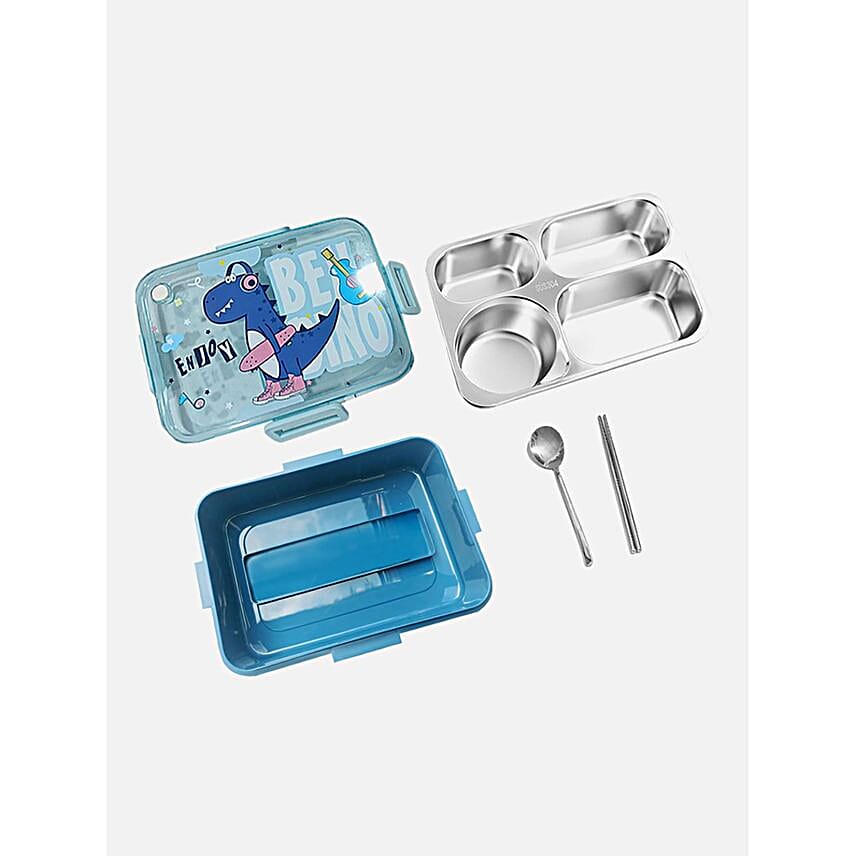 Dino Fun Lunch Box- Blue