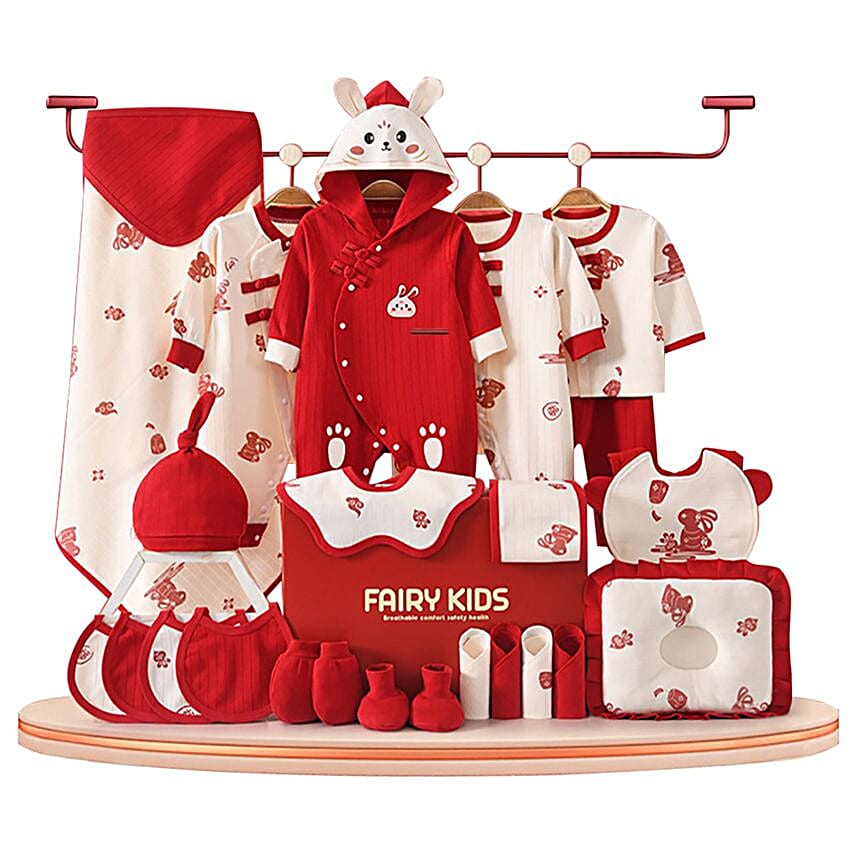 Little Surprise Newborn Essentials Gift Set- Red