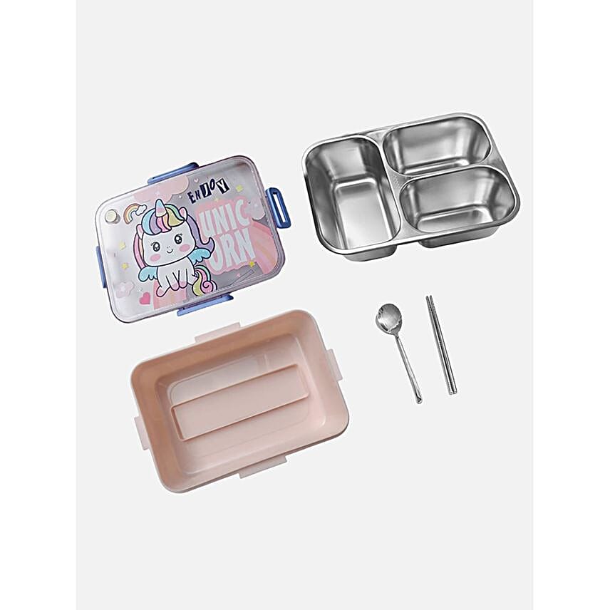 Pink  Color Unicorn Insulated Lunch Box