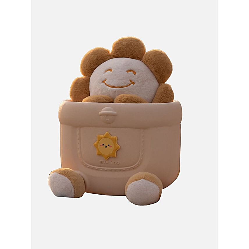 Smiley Sunflower Kids Soft Backpack