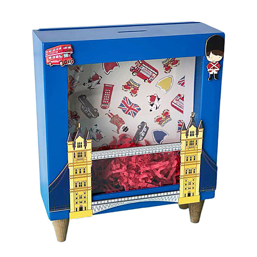 London-Themed Piggy Bank