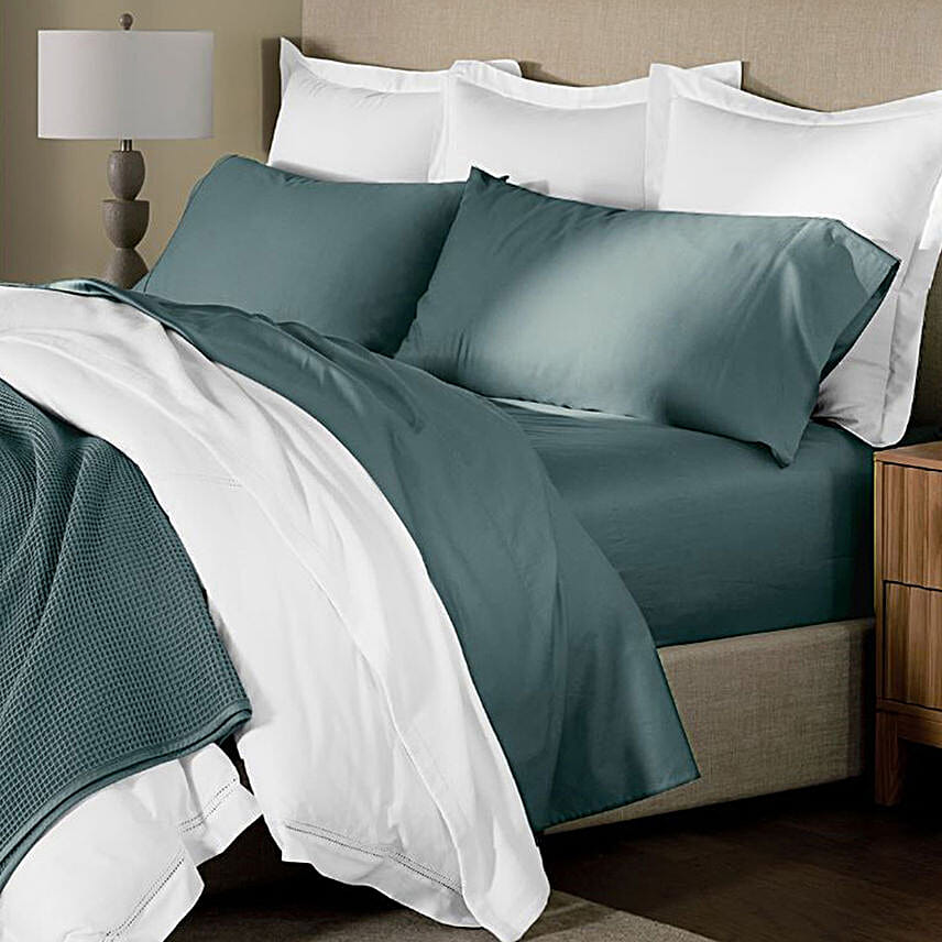 Opulent Pine Green Bedsheet Set