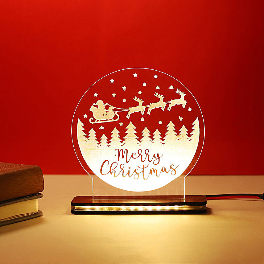 Snowy Christmas LED Tabletop