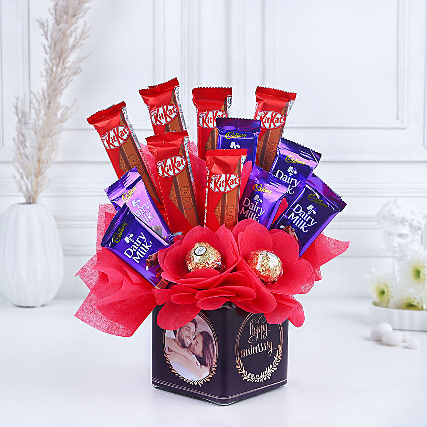 Anniversary Surprise Chocolate Bouquet