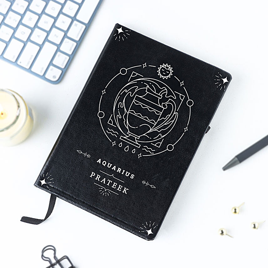 Personalised Notebook Aquarius Edition