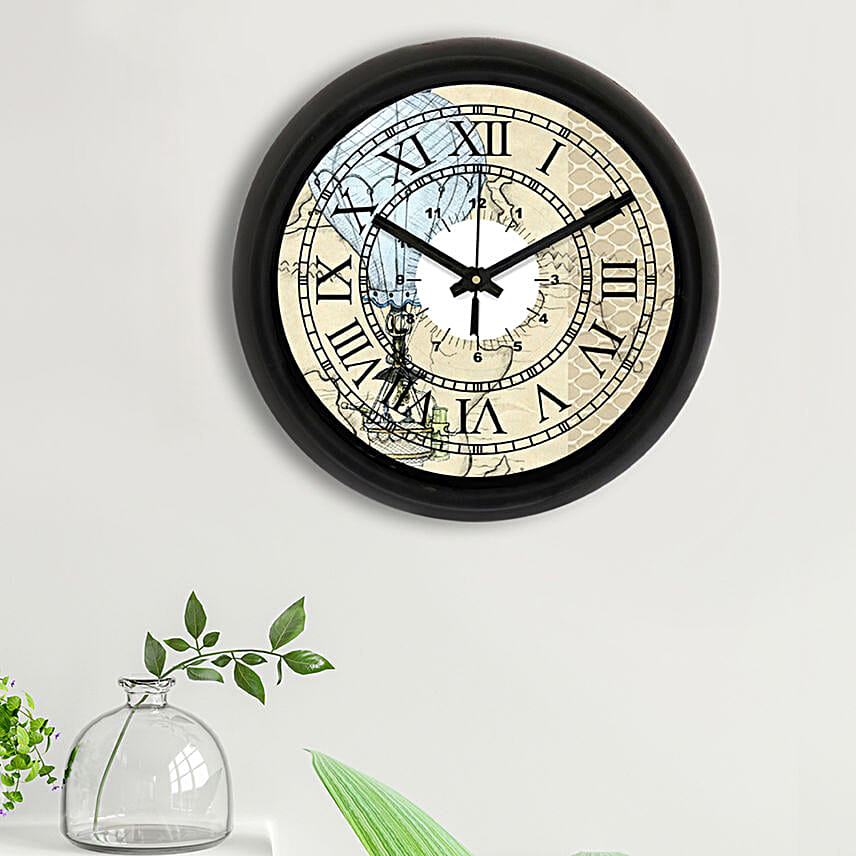 Elegance Personified Black Wall Clock