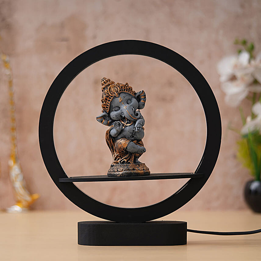 Rustic Look Lord Ganesha Night Lamp