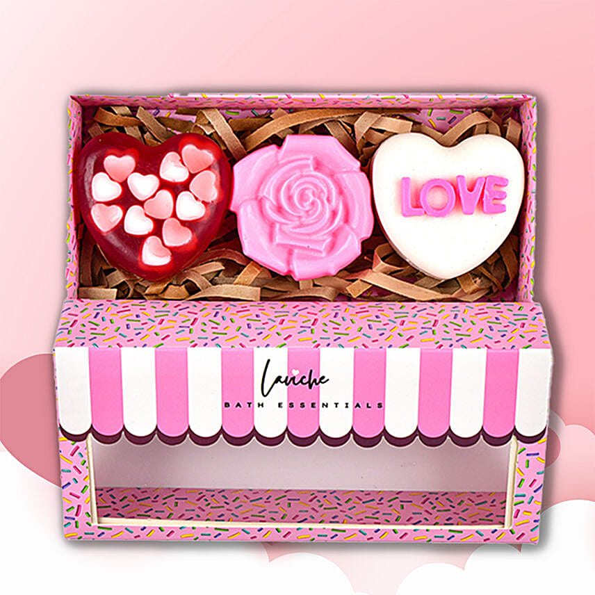 Heart-Rose Soap Combo