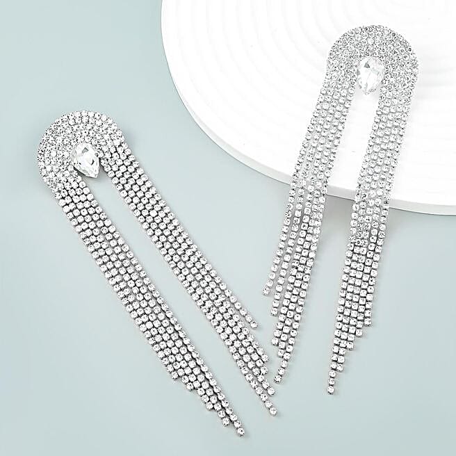 Luxury Crystal Chandelier Statement Earrings