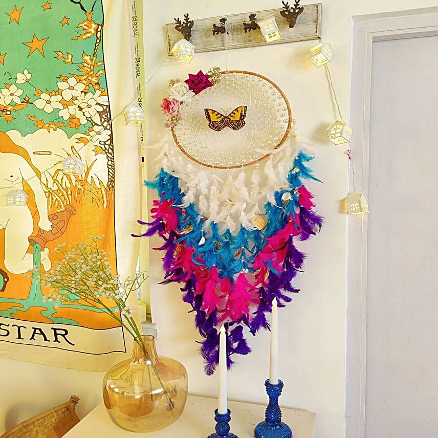 Aqua Magic Butterfly Dreamcatcher