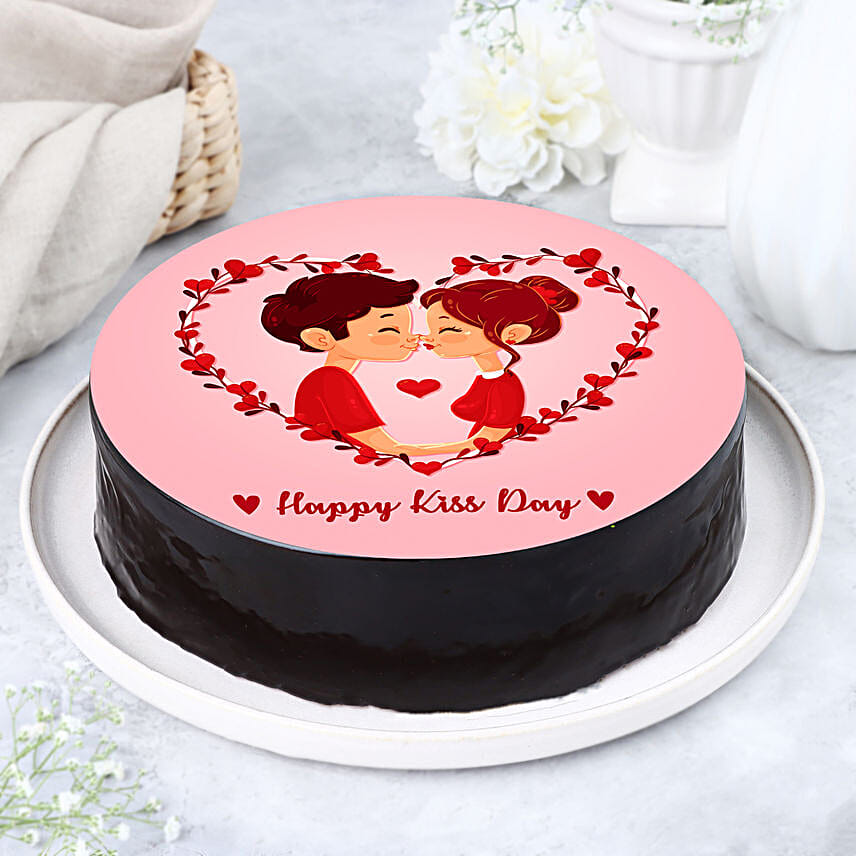 Sweet Kisses Chocolate Photo Cake 2 Kg