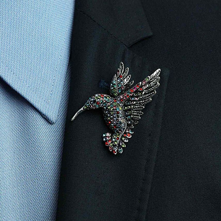 Hummingbird Brooch