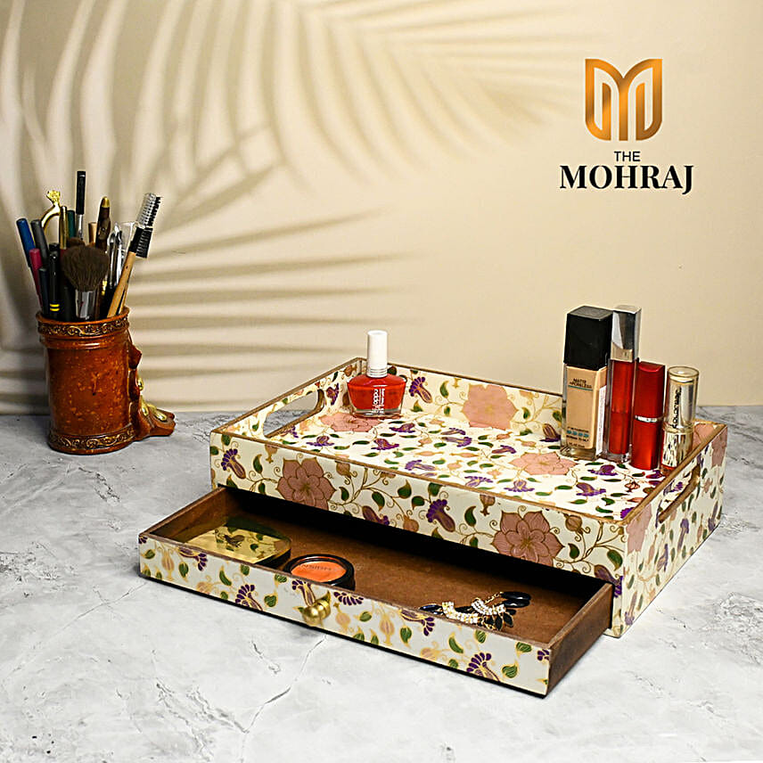 Handcrafted Floral Beauty Drawer Box