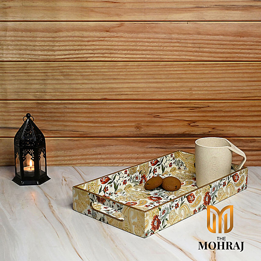 Jaipur Floral Print Design Tray Set