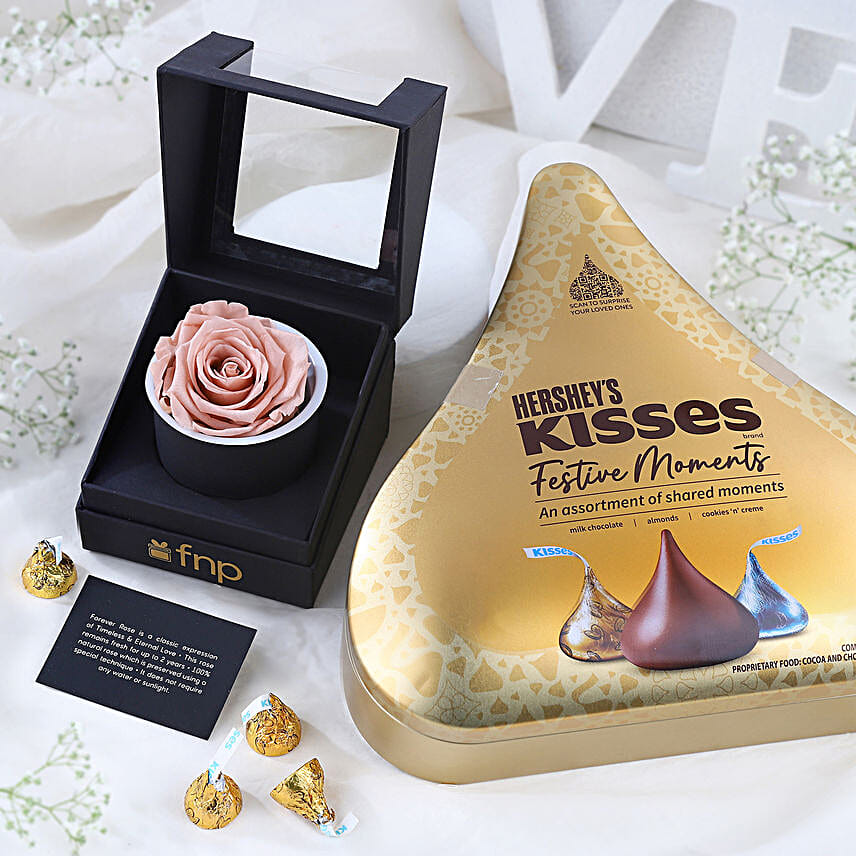 Forever Rose & Kisses Gift Combo