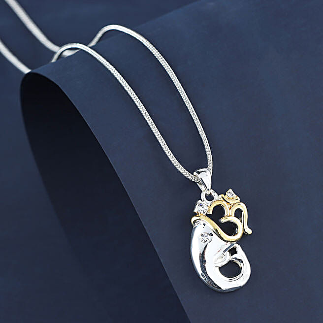 Buy/Send Gold Plated Ganesha Pendant Capsule Rakhi Online- FNP