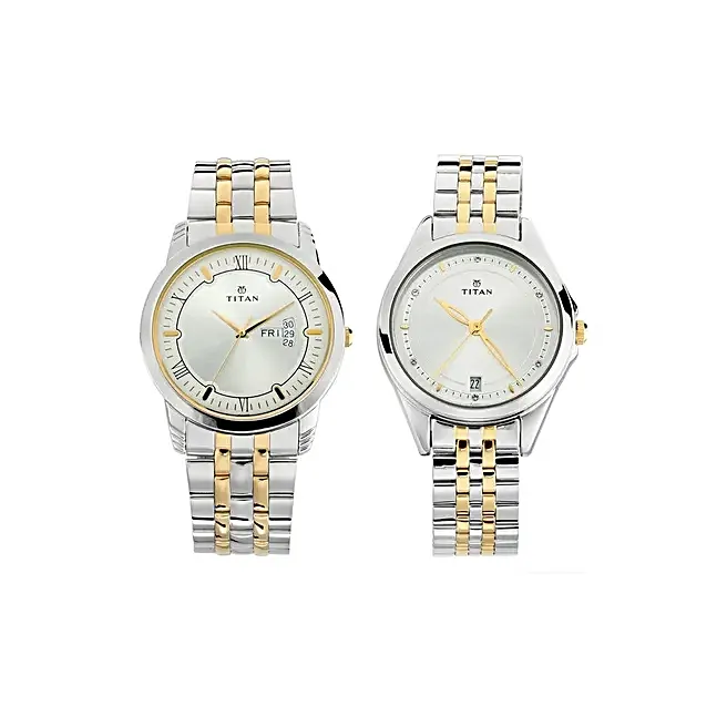 Buy/Send Titan Wedding Bandhan Couple Watch Set Online- FNP