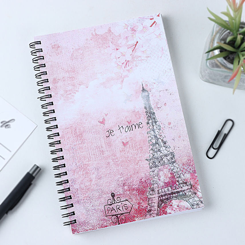 Eiffel Tower Love Vibes Notebook
