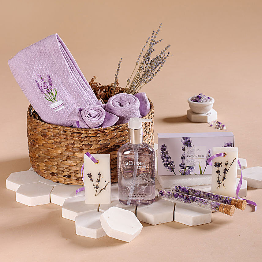 Lavender Spa Hamper For Mom