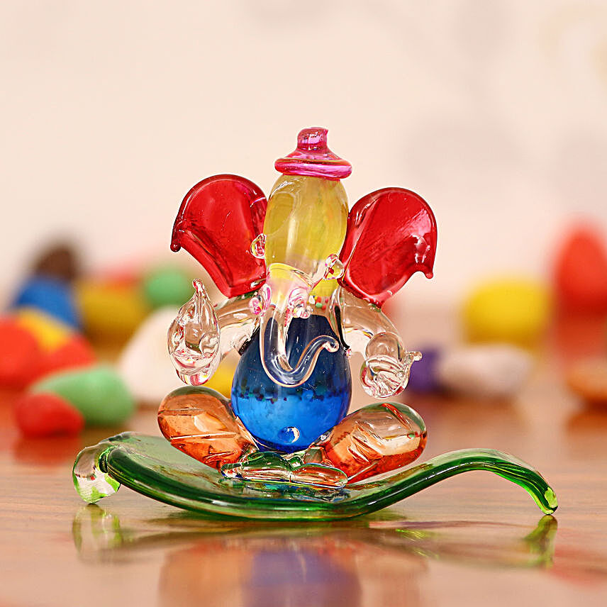 Divine Ganesha Idol- Multicolour