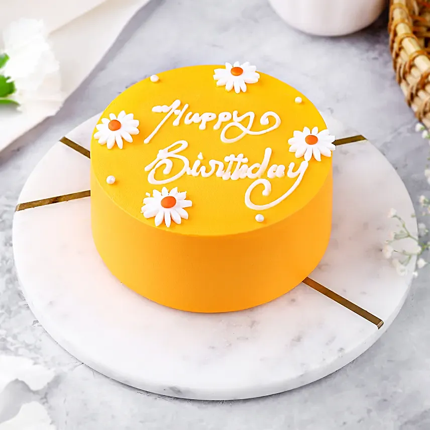 Butterscotch Birthday Cake- Half Kg (Eggless)