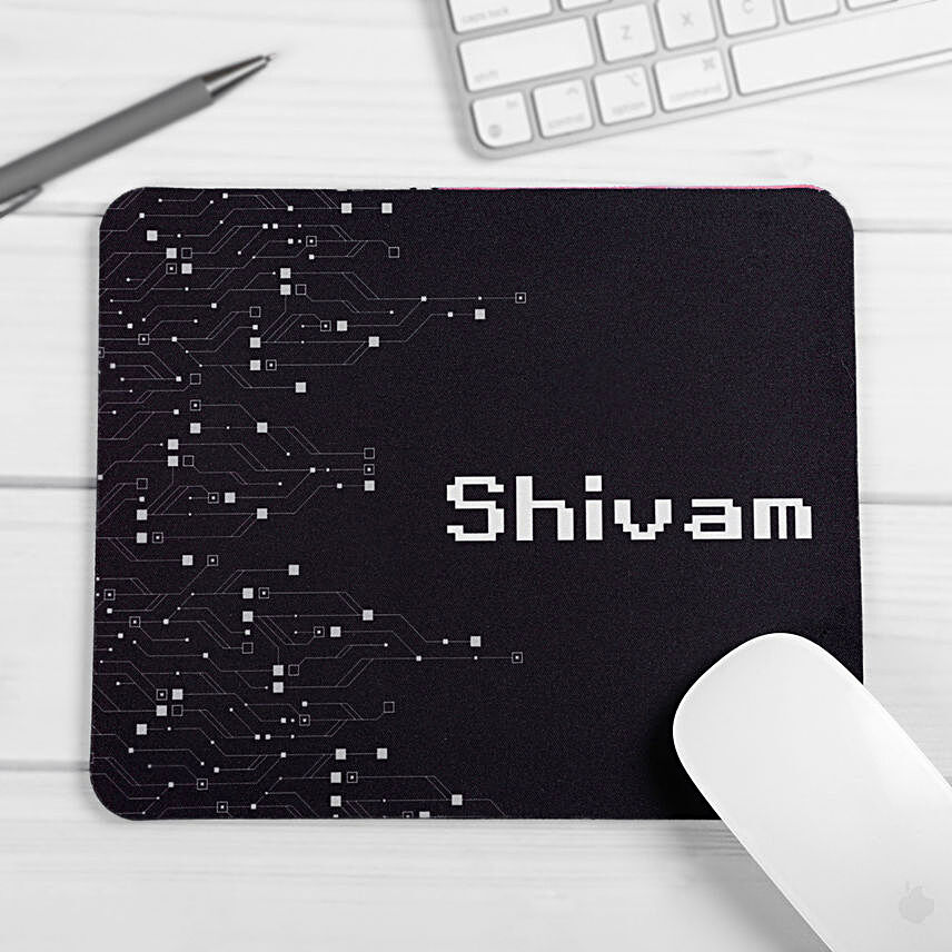 Personalised Mouse Pad Black