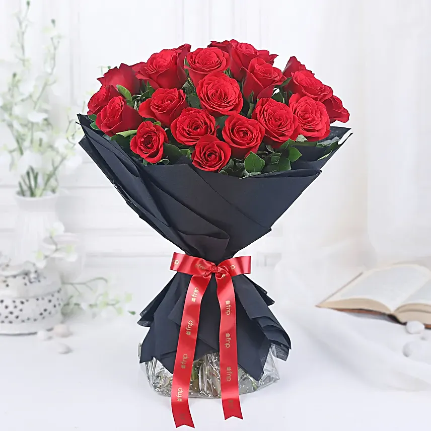 Forever Love Red Rose Standing Bouquet