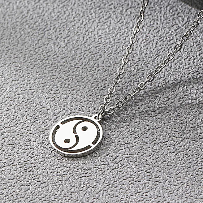 Buy/Send Balance of Yin Yang Silver Necklace Online- FNP