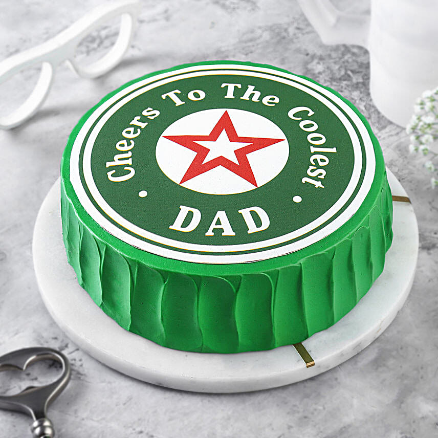 Cool Dad Chocolate Celebration Eggless Cake- Half Kg
