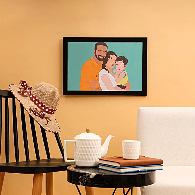 Buy/Send Personalised Group Silhouette Illustration Frame Online- FNP