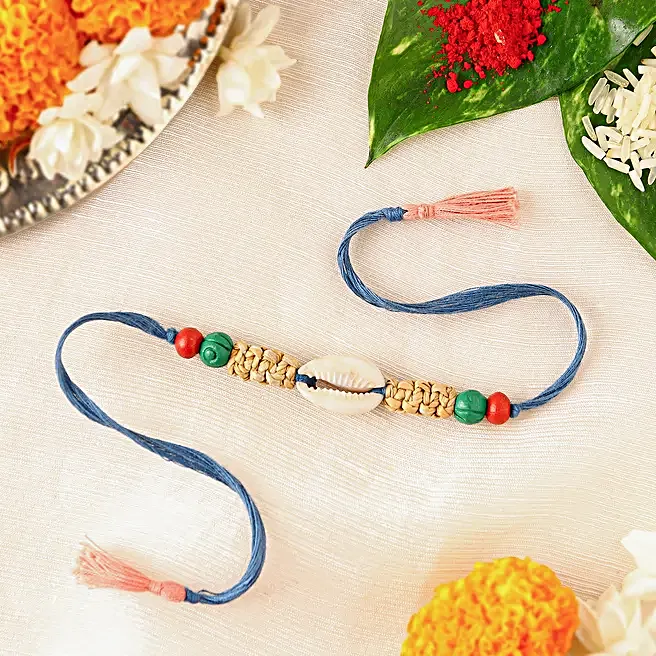 Buy/Send Oceanic Charm Shell Eco-Friendly Rakhi Online- FNP
