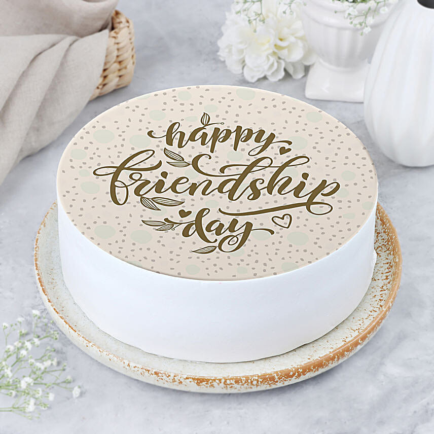 Happy Friendship Day Pineapple Cake- Eggless 2 Kg