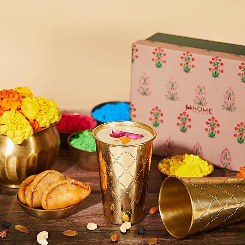 Fabindia Brass Glass Set