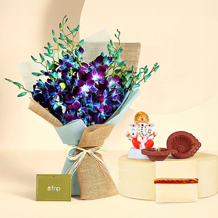Blue Orchid Blessings Bouquet