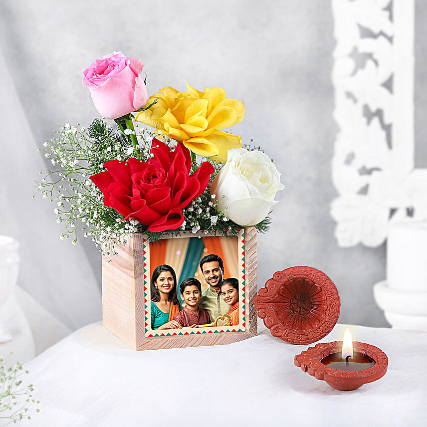 Diwali Blooms N Table Organiser Duo
