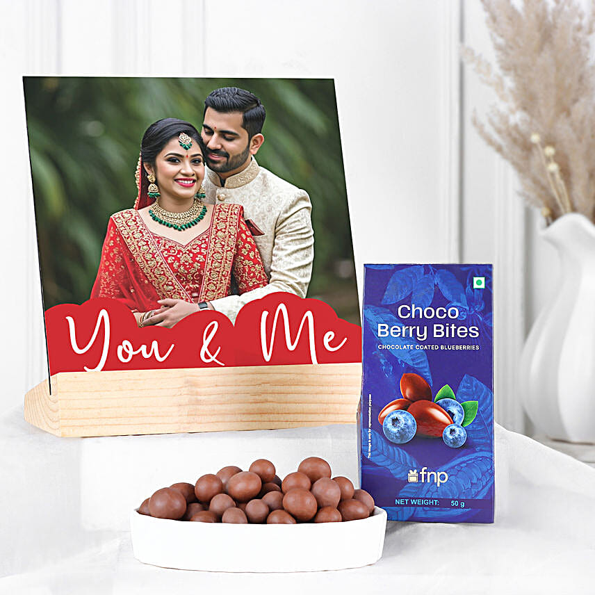 Personalised Frame & Choco Bites