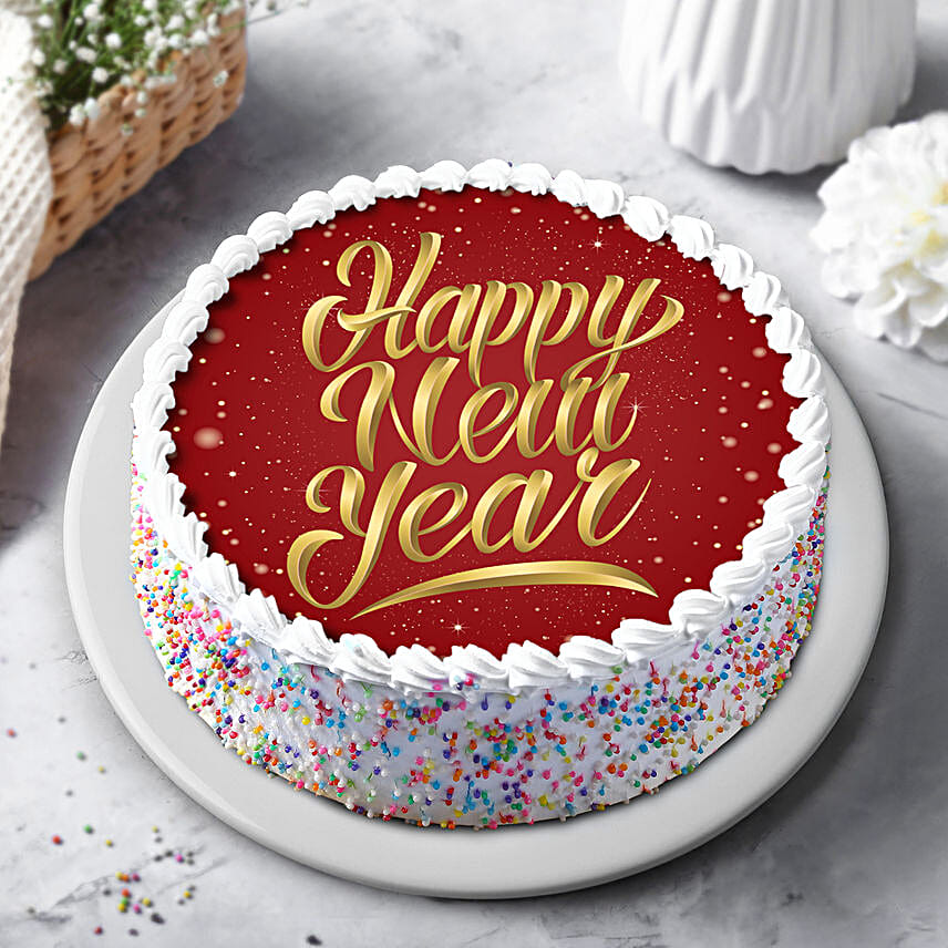 New Year Special Vanilla Cake- Eggless 2 Kg