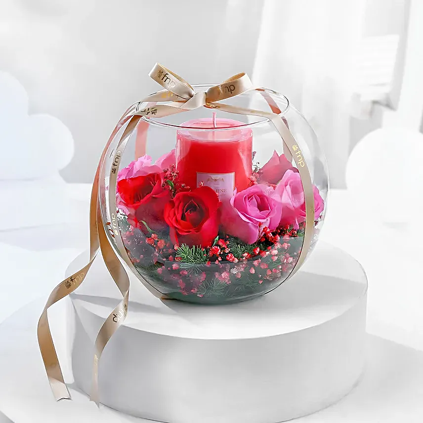 Rose & Candle Serenade