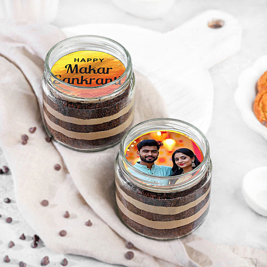 Makar Sankranti Eggless Jar Cake Set of 2