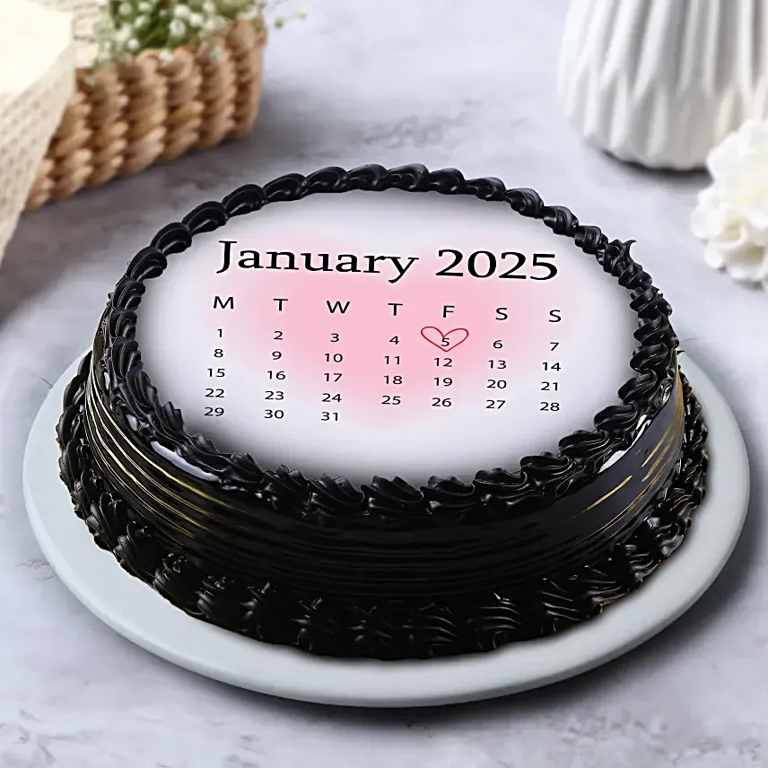 Personalised Eggless Chocolate Cake