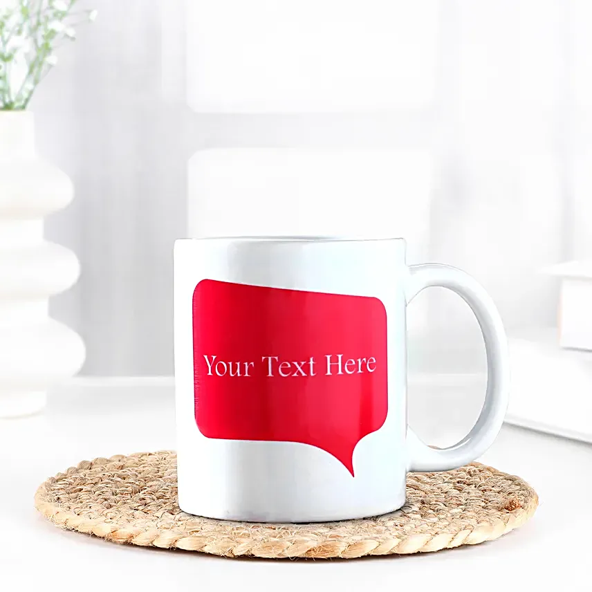 Personalised Message White Mug- Hand Delivery