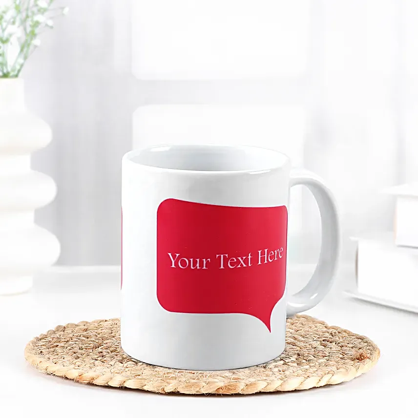 Personalised Message White Mug- Hand Delivery