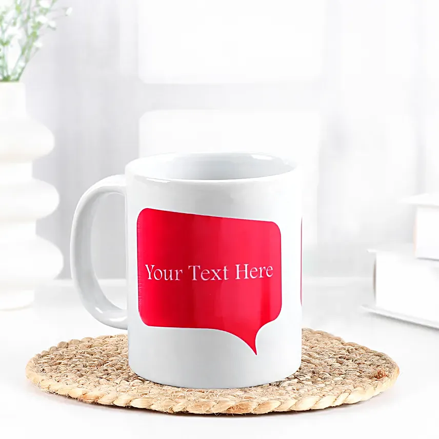 Personalised Message White Mug- Hand Delivery