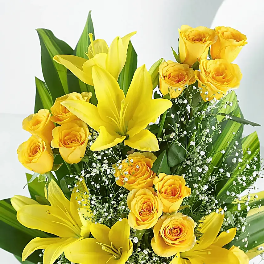 Magical Sunrise Floral Vase