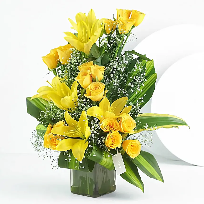 Magical Sunrise Floral Vase