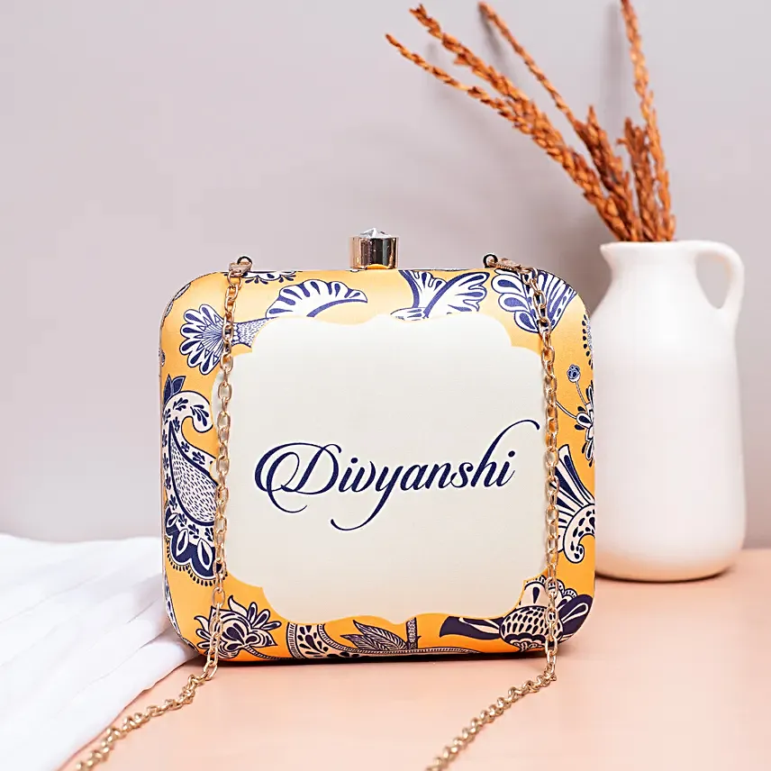 Yellow Elegance Customised Clutch