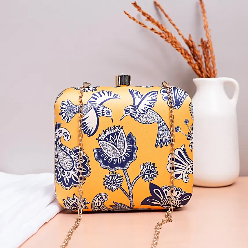 Yellow Elegance Customised Clutch