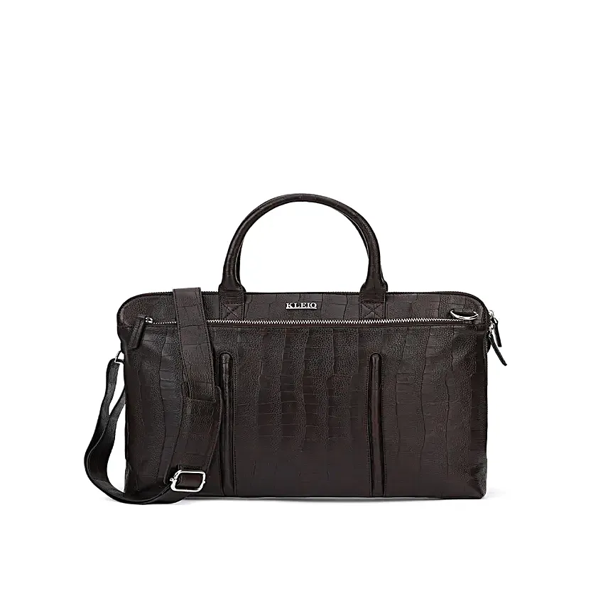 Versatile Vegan Leather Laptop Handbag