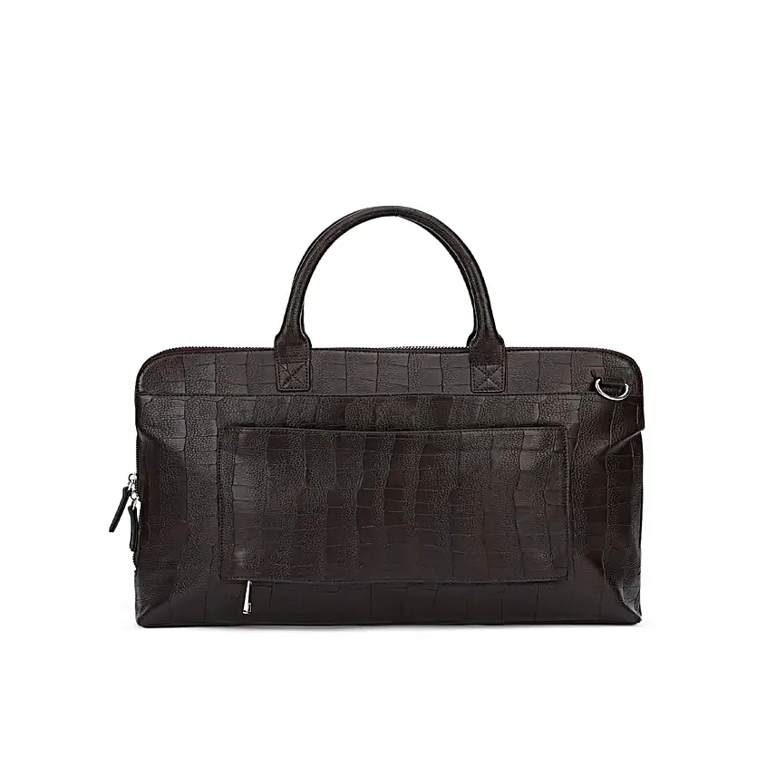 Versatile Vegan Leather Laptop Handbag